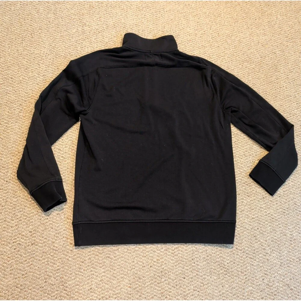 Banana Republic Polartec Fleece Pullover Shirt Mens Large Black 1/4 Zip
